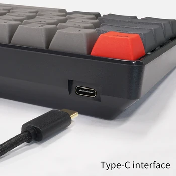 61 taste Impermeabil fără Fir Bluetooth Tastatura cu Fir Tastatură Mecanică Gri Illuminated Gaming Keyboard teclado mecanico D30