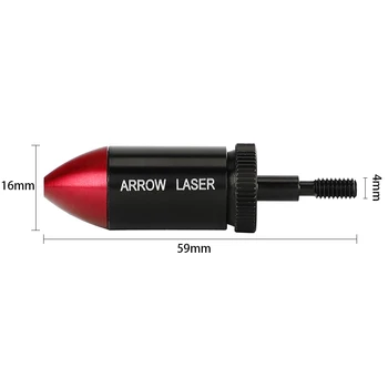 635-655nw Aluminiu tir cu Arcul de Vânătoare Red Dot Laser Plictisesc Vedere Colimator kit Arc Săgeți BoreSighter pentru tir cu Arcul, Arbaleta