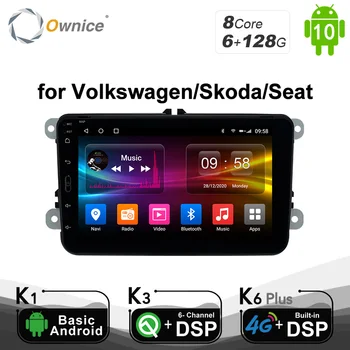 6G 128G IPS Rețea Ownice 8 Octa Core Android 10.0 2 Din DVD Auto GPS Navi Radio Player Pentru VW Volkswagen Skoda Octavia 2 Seat