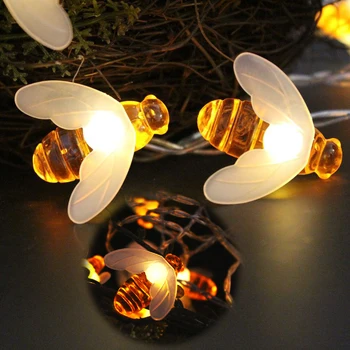 6M 40LED de Albine în Formă de LED-uri de Crăciun Ghirlande de Lumini Șir Baterie Flash Fairy Lumini Pentru Petrecerea de Nunta Gradina Decor de Anul Nou