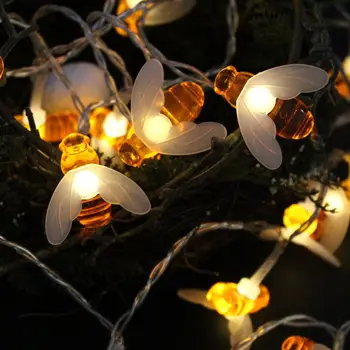 6M 40LED de Albine în Formă de LED-uri de Crăciun Ghirlande de Lumini Șir Baterie Flash Fairy Lumini Pentru Petrecerea de Nunta Gradina Decor de Anul Nou