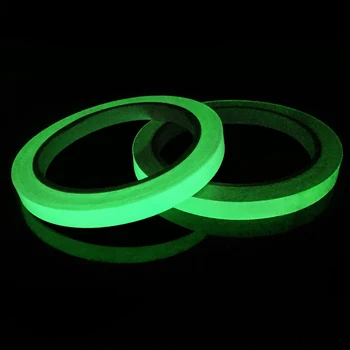 6M Luminos Bandă Stele Săgeți Verzi autoadezive Glow În Întuneric Siguranță Film Etapă Acasă Decoratiuni de Avertizare Bandă de Securitate