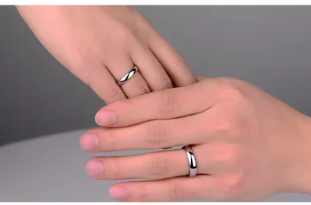 6mm 4mm lățime oțel titan doi oameni inel inel de logodna nunta pentru dragostea fata de iubitul design de bijuterii en-gros R4872-cuplu