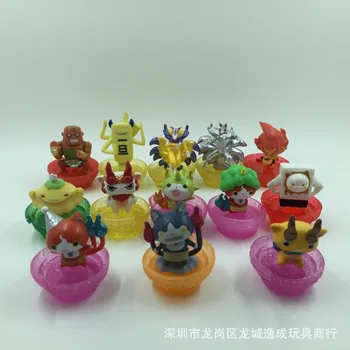 6pcs diferite de calitate Superioară Minunat ceas Yokai păpuși cu baza de Desene animate de Acțiune Figura Film din Pvc Mini Modele de culoare Multi jucărie