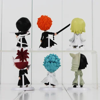 6pcs/lot Anime Bleach Figura Jucărie Ichigo Ulquiorra Cifer Renji Gin Toushirou Versiune Q Modelul de Păpuși