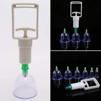 6pcs/lot Vacuum Medical Ventuze Cupe Set Spate Masaj Terapie Kit Anti-celulita Masaj Vacuum Set Ventuze