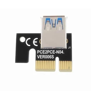 6pcs mai Noi VER009 USB 3.0 PCI-E Coloană VER 009S Express 1X, 4x, 8x, 16x Extender Riser Card Adaptor SATA 15pin la 6 pini Cablu de Alimentare