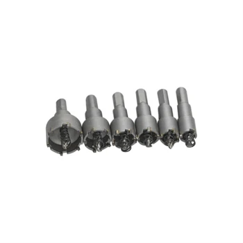 6Pcs/Set 16-32mm Oțel cu Vârf de Carbură de Tungsten TCT Core Burghiu freză Cutter Set Gaura Văzut Aliaj de Tăiere Lemn Metal Foraj
