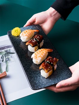 7.5/10/12 inci Ceramica Dreptunghiular preparate din Bucătăria Japoneză Sushi Somon Placă de Porțelan produse Alimentare de Vest Gustare Vas de uz Casnic, Veselă de masă