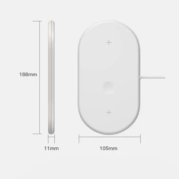 7.5 W QI Wireless Charger Pad Pentru Apple Watch 2 3 4 5 Aeriană mat Airpods 2 Pro Pentru iPhone 8 X XS XR 11 Pro Max SE2 Încărcare Rapidă
