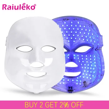 7 Culori LED Masca Faciala Rimel Esteticii Faciale de Îngrijire a Pielii, Întinerire Rid Îndepărtarea Acnee Față Instrument de Frumusete
