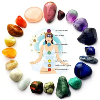 7 Culori Naturale, Pietre De Cristal Yoga Piatră De Energie Chakra Piatră Neregulate Reiki De Vindecare Cristale De Piatră Șlefuită Minerale Meserii