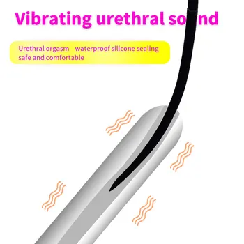 7 Frecvența Uretral Vibrator Cateter Penis Plug Jucarii Sexuale pentru Barbati Vibratoare Uretral Plug Penis Inserție Uretra Sunet Dilatator