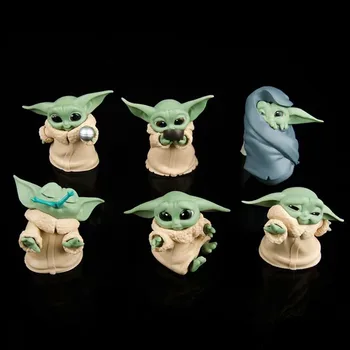 7 Stiluri De Yoda Acțiune Figura Jucării Anime Movie Star Wars Yoda Copil Model Mandalorian Yoda Figura Păpuși Jucărie Copil Baiat Cadou De Decor