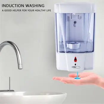 700 ml Capacitate Automata Dozator de Săpun Touchless Senzor Dezinfectant Detergent Dozator de Perete Pentru Baie, Bucatarie