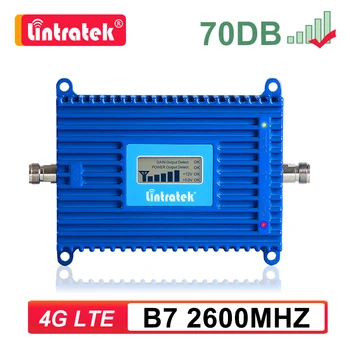 70DB Lintratek B7 2600mhz LTE 4G Semnal Celular Amplificator 4G 2600 Telefon Mobil Repetor Band 7 AGC hcl Nr Antena s4