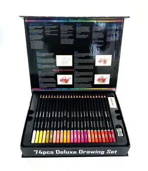 72 profesionale lapis creioane colorate ulei culori set creioane pentru copii de desen creioane colorate