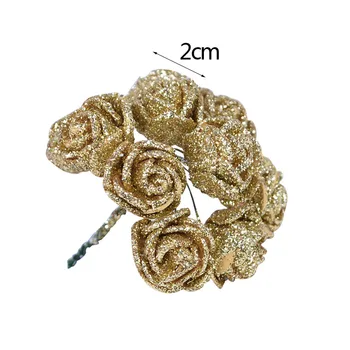 72Pcs 2cm Strălucitoare Glitter Spuma Crescut Ramură Flori Artificiale Decorative Buchet Cununa de Meserii Consumabile Petrecere de Nunta de Decorare