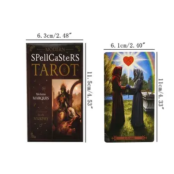 78 Full engleza Cărți de Tarot Punte și Ghid Citi Soarta Petrecere de Familie Tabla de Joc Oracle Carti de Joc Jocuri de cărți de Joc Jucărie
