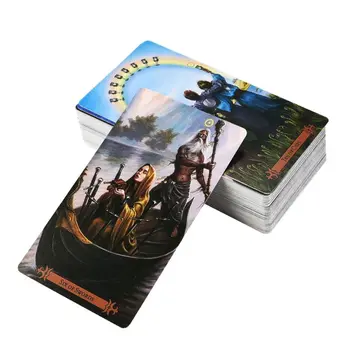 78 Full engleza Cărți de Tarot Punte și Ghid Citi Soarta Petrecere de Familie Tabla de Joc Oracle Carti de Joc Jocuri de cărți de Joc Jucărie