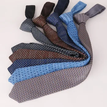 7CM Oameni Lega Tricot Lega Cravata Subliniat Gât Cravată Formale Gravata Accesorii pentru Rochia de Banchet de Nuntă Fulare Cadou de Ziua Tatălui