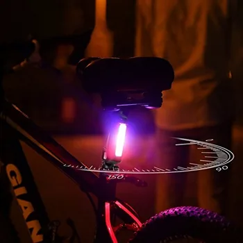 7Modes Biciclete Coada Lumina USB Reîncărcabilă Biciclete Casca de Siguranță Avertisment Lanterna MTB Biciclete Rutier Ciclism Semnalizare din Spate Lampă cu LED-uri