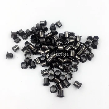 7x6mm Kydex Vopsit Negru cu Bronz din Piele DIY Îmbrăcăminte Kydex Ochiuri-100 de Bucăți