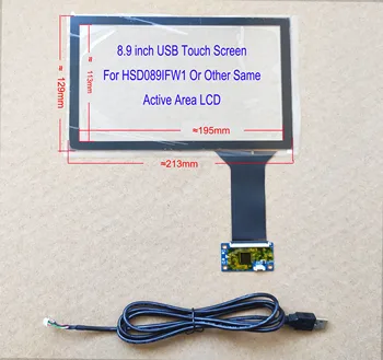 8.9 inch Usb Capacitiv Touch Panel Pentru Control Industrial Carpc HSD089IFW1 JDI-TFTMD089030