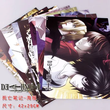 8 BUC/LOT Death Note Jucărie Poster Autocolante Incluse 8 Imagini Diferite Postere Anime Dimensiuni: 42cm x29 CM