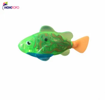 8 Buc / Lot Flash Pește de Înot CONDUS de Pește Electronice Activat Copii Jucărie Robot de Companie Poate Înota Baie Jucărie pentru Copii Cadouri