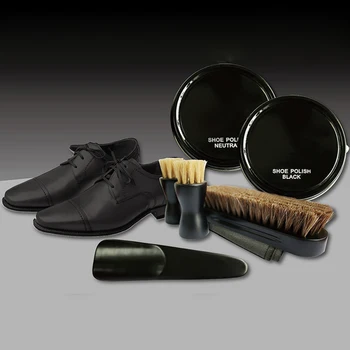 8 Buc Pantof Kit De Curățare Neutru Pantofi Set Perie Practice Pantofi Din Piele Incolor Pentru Curățare Perie Instrumente