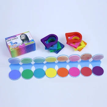 8 Culori de Colorare a Părului de Culoare Cretă Pulbere DIY Temporară Pasteluri Salon de Styling Instrument Portabil Vopsea de Frumusete Pasteluri Moi Salon de Styling