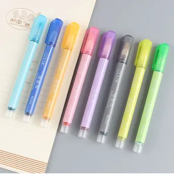 8 Dublu-linia de Contur Pixuri elevii să-și deseneze conturul creion cu mâna registrul 8 set de culori fluorescente două culori marker