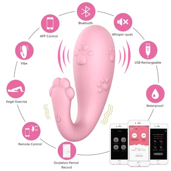 8 Frecvența Vibrator G-spot Masturbari Masaj Silicon Wireless APP Control de la Distanță Bluetooth Conecta Monstru pentru Adulti Jucarii Sexuale Femei