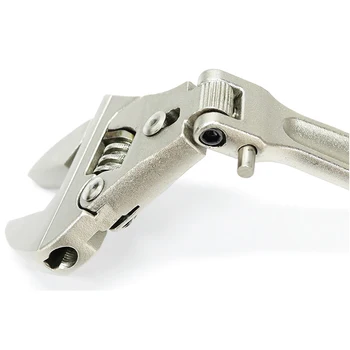 8 Inch Reglabilă Cu Clichet Mâner Pliabil Dual-Scop Pipe Wrench Cheie Instrument De Mână