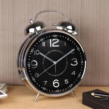 8 Inci Alarmă Ceas Retro Ceas De Masa Metal Sunet De Clopot Digitale De Masă Ceasuri De Alarmă Camera De Zi Dormitor Decor Acasă