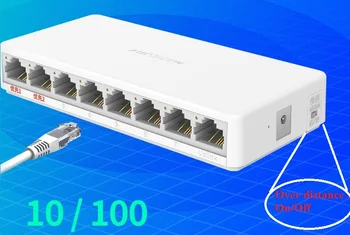8 porturi de 100Mbps Comutator de date Plug&Play, MCS1108M, NVR, Cameră de Rețea, Switch, Mini Desktop Comutator de Rețea Ethernet de CCTV aparat de Fotografiat