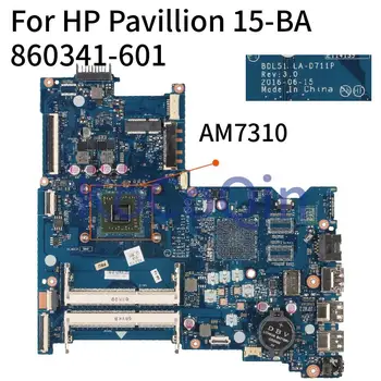 860341-001 854965-601 KoCoQin Laptop placa de baza Pentru HP Pavilion 15-BA AM7310 Placa de baza LA-D711P 860341-601