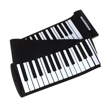 88 de clape MIDI Roll-up Pian Silicon Electronic Tastatură de Pian Flexibil Professional USB orga Electronica