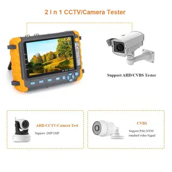 8MP Monitor CCTV tester aparat de fotografiat CCTV Mini monitor BNC camere tester AHD CVBS testere UTC HDMI VGA R485 video Analog tester