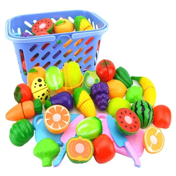 8PC DIY Pretinde a Juca Jucărie de Tăiere de Legume Alimente Set de Fructe din Plastic de Gatit Bucatarie Jucarii Educative Pentru copii Copii, Fete, Copii