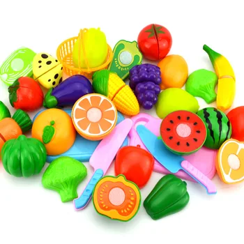 8PC DIY Pretinde a Juca Jucărie de Tăiere de Legume Alimente Set de Fructe din Plastic de Gatit Bucatarie Jucarii Educative Pentru copii Copii, Fete, Copii