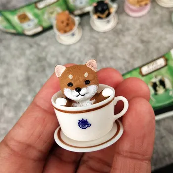 8pcs/lot Japonia, Coreea original ceașcă de Ceai câine/pisică/set de animal figura model de cruce anime kawaii drăguț jucărie pentru copilul Acasă/Birou Decor