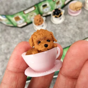 8pcs/lot Japonia, Coreea original ceașcă de Ceai câine/pisică/set de animal figura model de cruce anime kawaii drăguț jucărie pentru copilul Acasă/Birou Decor