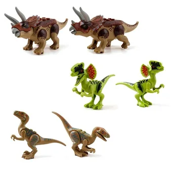 8Pcs/Set Dinozauri Blocuri Dinozauri Jurasice Cifre Set Jucarii pentru Copii Dinozaur Lume Blocuri Set de Cadouri pentru Copii De 6 Ani