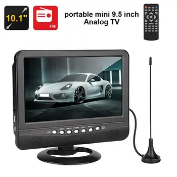 9.5 inch cu Unghi Larg de Vizualizare de Masina Portabil TV Analogic Mobile TV, DVD Player, Televiziune Controler de la Distanță UE 100-240V