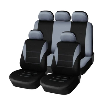 9 BUC Universal Car Seat Cover Set Negru Caz de Protecție Pentru Potrivit pentru cele mai multe masini Auto Accesorii Auto-Styling