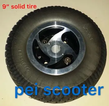 9 inch 9x3.50-4 anvelope solide pentru a cutiei de viteze de motor scuter de mobilitate pneuri kit phub-160