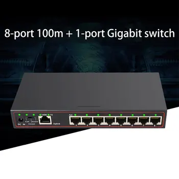 9-port Gigabit switch Vlan monitor de birou, rezistente la foc splitter Șunt port de Rețea de protecție de Înaltă Performanță