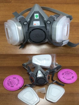 9 În 1 3M 6200 Industria Jumătate Față Vopsea Spray cu Gaz Masca de Respirat de Protecție de Lucru Dovada de Praf Masca de Respirat Cu Filtru